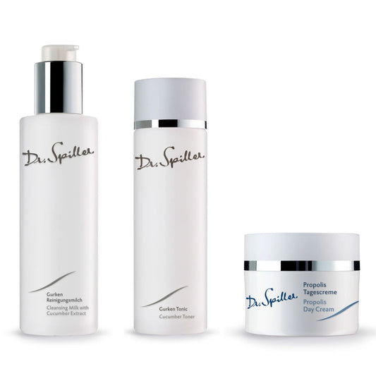 Dr Spiller Starter Kit - Cucumber Cleanser,  Cucumber Toner, Propolis Day Cream