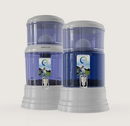 zazen Alkaline Water Filter System - BPA Free Plastic Bottom Tank